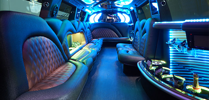 stretch limousine interior